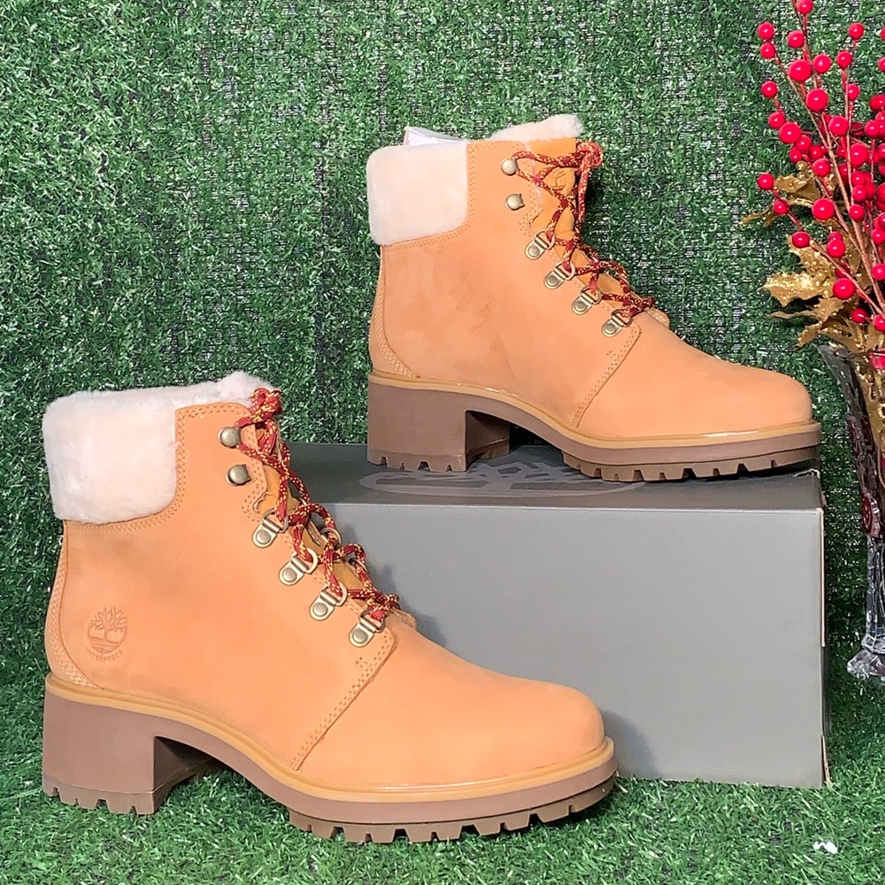 Timberland Women's Kinsley Wheat Nubuck Mid Boot - Picture 6 of 6